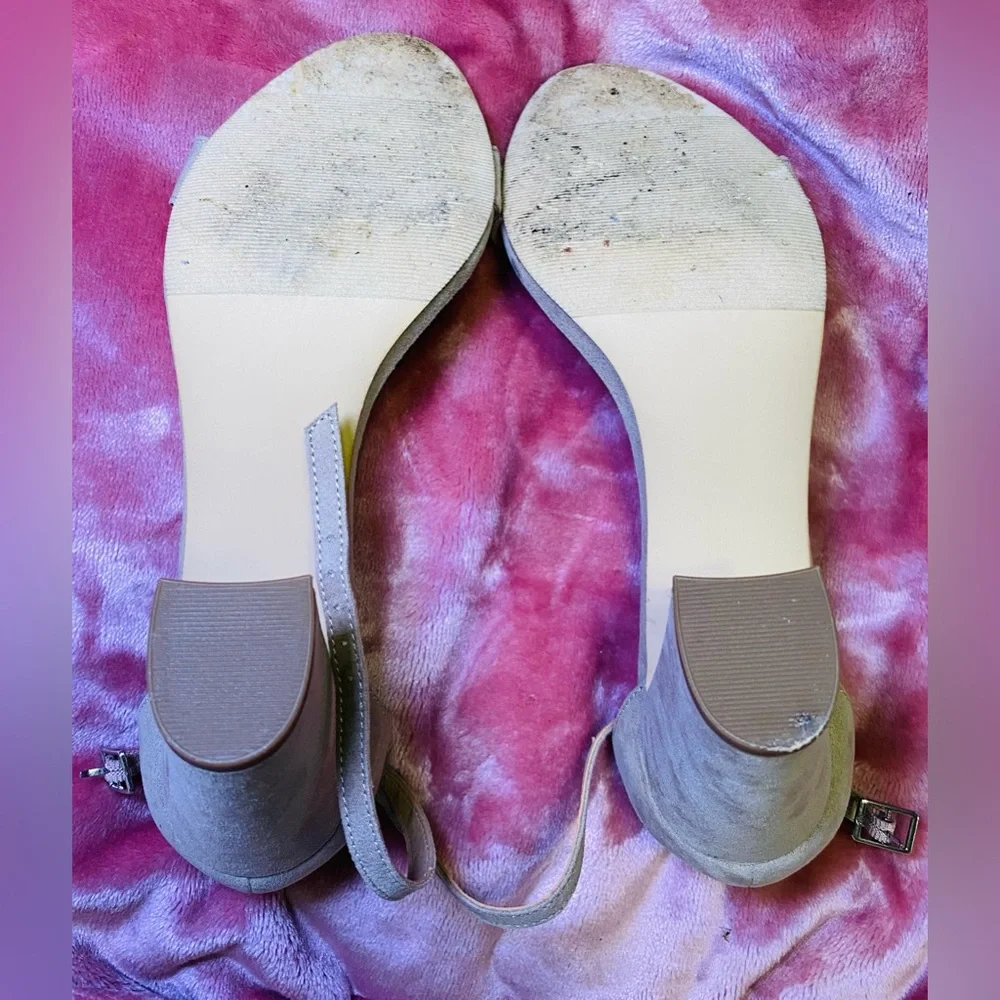 Madden Girl Beige‎ Open Toe Pumps, 8